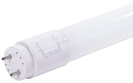 Tubo LED T8 18W 2.880Lm 6000ºK Vidrio 120Cm Conexión 2 Extremos 40.000H [HO-T8GL120-18W-CW] | Greenice