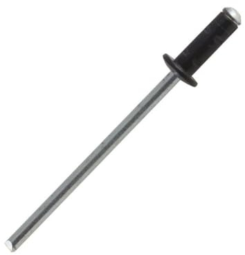 Flügelnieten 3,2 x 8 mm RAL 7016 Anthrazitgrau DIN 7337A Aluminium pro 100