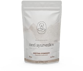 Neel Ayurvedics Reetha Pulver | Aritha Pulver | Sapindus mukorossi | Indisches Speckbeerpulver - 300 GM