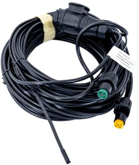 MANTES Faisceau électrique 8m Prise 13 Broches avec 2 connecteurs baïonnette 5 Broches dérivation Feux gabarit 2 câbles 6m 12V Installation Rapide pour remorque Plateau Auto