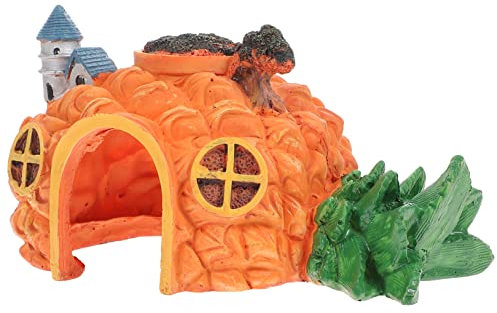 BESPORTBLE Decorazione Resina Per Acquari e Terrari Casa Per Rettili e Pesci Nascondiglio Lifelike Stile Ananas Accessorio Per Paesaggistica Acquatica e Terrario Adatta Per Ambienti Umidi