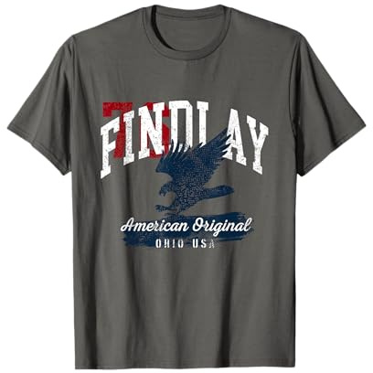Findlay Ohio Vintage Patriotic Sports T-Shirt