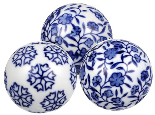 Cabilock 3 Stück Schwimmende Keramikkugeln Keramik Poolbälle Für Heimdekoration Teetisch Aquarium Blumenteich Mit Natürlichem Und Retro-Stil