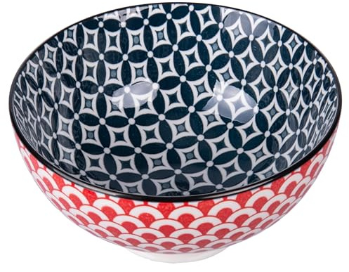 Ciotola in gres 650 ml, doppio decoro, Confusion