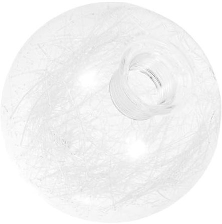Abat-Jour Boule Ronde En Verre, Abat-Jour Globe En Verre de Remplacement, Plafonnier Décoratif, Couvercle de Lampe Rond, Décoration D'intérieur, Base G9, pour Lampe de Table de Salon, Diamètre 10cm