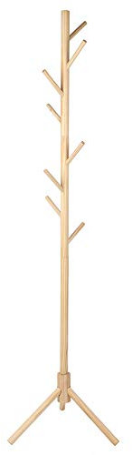 Fdit Rack de Vêtements de Forme en Bois en Bois, Porte-manteau D'arbre Suppliant Debout avec de la Base, pour Stocker des Sacs, des Chapeaux, des Manteaux et des écharpes