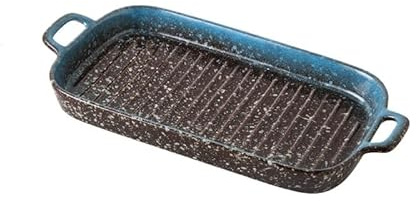 CFY652 Pirofila da Forno Grande teglia Rettangolare da 30,6 cm in Ceramica for Cucinare e for Uso Quotidiano, Adatta for Forno e microonde. Lasagne(Blue)