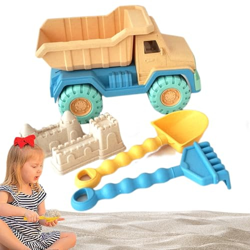 Toys sandleksaker set strandset med , , kratta och formar | Sandlastbilsleksaker för pojkar och flickor, roliga sommarleksaker utomhus för , park eller san