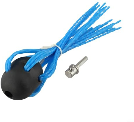 Limpiador de chimenea de cabezal de cepillo flexible con conector para una limpieza eficiente de estufas de leña, estufas de pellets y tuberías de chimenea de metal