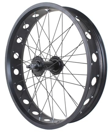 20 24“ 26 Zoll E-Bikes Vorderrad 4,0 Fat Tire 6 Schrauben Scheibenbremsnabe, Bolt-On, Aluminiumlegierung Fahrradfelge Für Schnee/Strand-Fahrrad 36-Loch A/V