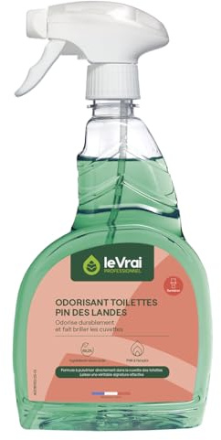 LE VRAI PROFESSIONNEL - Odorisant Toilettes - Parfum Pin des Landes - 6 x 750 ml - Pulvérisation Cuvette - Neutralise les Mauvaises Odeurs - Usage Collectivités & Sanitaires - Fabriqué en France
