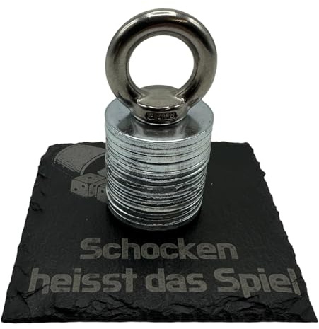 Personalisiertes Schockbesteck mit Wunschtext Graviertes Motiv Schocken heisst das Spiel Lasergravur, Meiern Knobeln