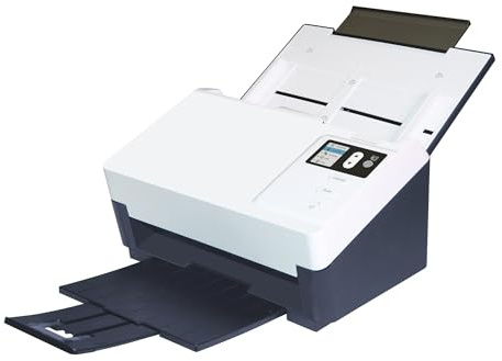 Avision AD545GN Dokumentenscanner, Duplex-Scanner mit automatischem Einzug, 60 Seiten/Min., USB & LAN, Reisepass-Scan, für Büro und Verwaltung