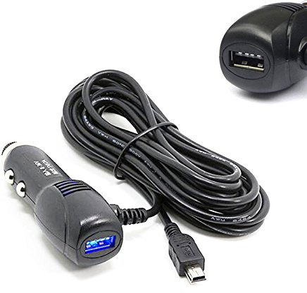 Dash Cam Power Lead, 12V to 5V Mini USB Charging Cable In Car Charger Adapter With USB 3.5m Wire Long DC 2A Power Supply Cable Cord For Dash Cam GPS Navigation DVR