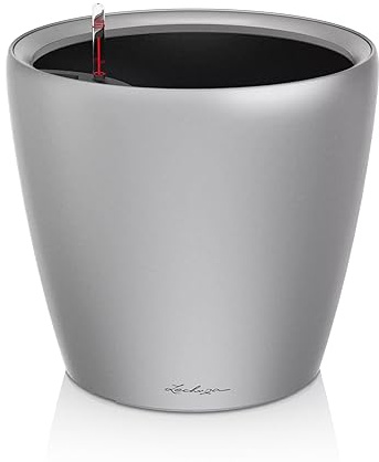 Lechuza Pflanztopf Classico LS 21 Silber metallic 16028