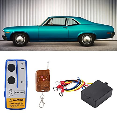 Kuuleyn Telecomando Senza Fili, Kit Telecomando Universale per verricello Wireless 12V 50 Piedi per Recupero di Ricognizione Camion Auto Warn Ramsey Superwinch Smittybilt Gorilla Bulldog