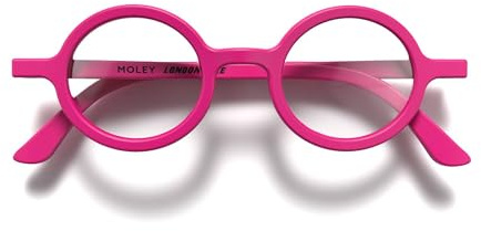 LONDON MOLE® Moley Lesebrille | Coole, runde geformte lesegeräte | Herren damen unisex | Federscharniere