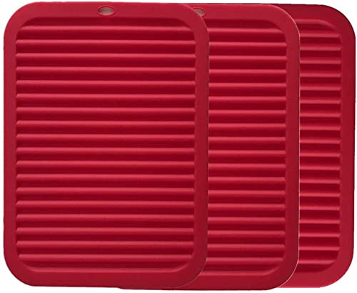 Soporte de olla de silicona, tapete de trivet, tapete de cocina para hornear Gadget tapete de mesa impermeable, aislamiento térmico, antideslizante, salvamantel, posavasos para vajilla