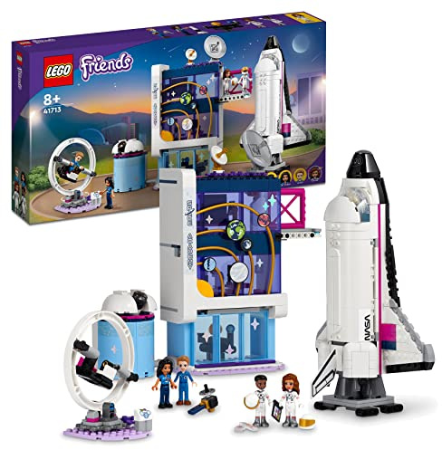 LEGO 41713 Friends L’Académie de l’Espace d’Olivia, Jouet Éducatif sur l'Espace avec Navette Spatiale, pour Filles et Garçons de 8 Ans et Plus