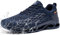 FATES TEX Totalmente Zapatillas Impermeables Hombre Al Aire Libre Zapatillas Deporte Gimnasio Moda Bambas Casual Ligero Zapatillas Running(Náutico Azul,43 EU)