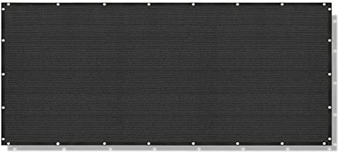 Alion Home Elegant Privacy Screen for Backyard Deck, Patio, Balcony, Fence, Pool, Porch, Railing - (2FT Height) Black (2' x 50')