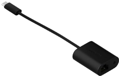Sonos USB-C Combo Noir - Câble USB-C vers Ethernet et Mini-jack 3,5 mm