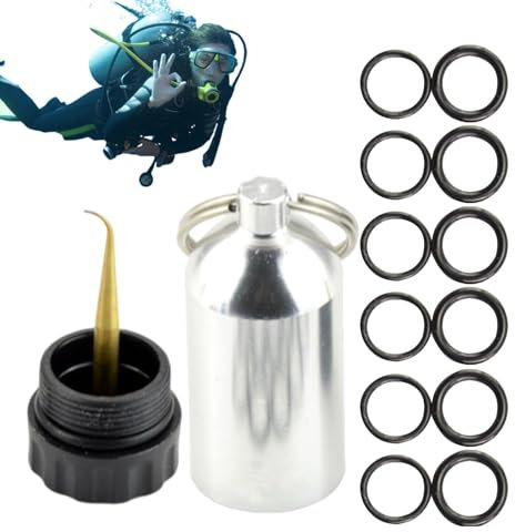 Tauch-O-Ring-Set, Tauch- -Tank-Schlüsselanhänger | Tauchen O-Ring Schlüsselanhänger Tauchzylinder - Miniaturzubehör, Tankkörper aus Aluminiumlegierung, passend für die meisten Tankventile