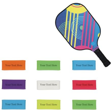 Dinikally 2PCS Silikonring-Griffbänder Mit Personalisierter Namensgravur Für Sicheren Halt Am Schläger/Pickleball-Paddel Oder An Den Griffen (Rot)