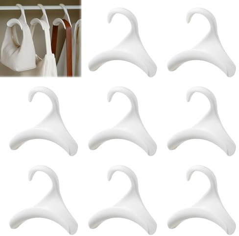Regerly Handväska klädhängare krok skåp, 8 stycken krokar för väskor ryggsäckar väskor hängare väskhängare för hängande ryggsäckar skolväskor halsduk bälte och slips