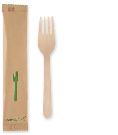 500 Stück NATUREStar Kuchengabeln | Holz FSC® 100%, wachsbeschichtet, natur, L: 11,5cm, B: 2,1cm, Karton, Einweggabeln aus Birkenholz, Holzgabeln, Einweggabeln, Einwegbesteck, Holzbesteck