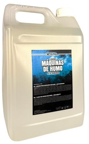 X SOUND & LIGHTING Líquido para Máquina de Humo 5L, Smoke Machine, Niebla para Discotecas, Fiestas, Eventos y Shows con Efecto Profesional. (ALTA DENSIDAD)