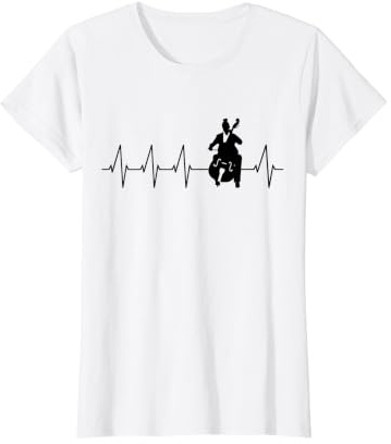 Musicien violoncelliste Cardiogram Joueur de Violoncelle T-Shirt Graphique avec Valeur