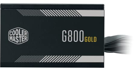 Cooler Master Fuente de alimentación G800 Gold - No modular | Certificado 80 Plus Gold | Ventilador HDB de 120 mm | Diseño de circuito CC a CC | Versión ATX 2.52 | 800 vatios