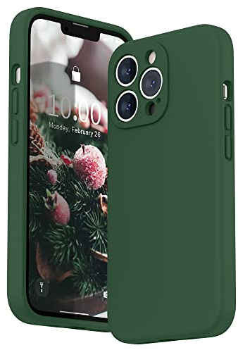 SURPHY für iPhone 13 Pro Hülle Silikon mit Displayschutzfolie | Case mit Kameraschutz Stoßfeste Handyhülle für 6,1 mit Erhöhter Randschutz