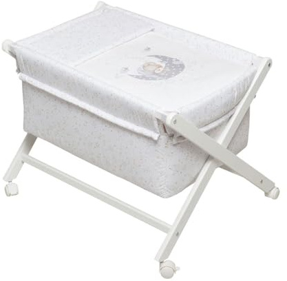 Minicuna Bear Sleeping Gris con textil