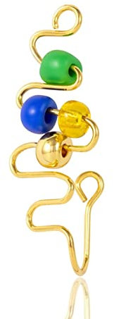 Nasenpiercing Ring Fakes, Septum Titan Gold Vergoldet Korn Schmuck Zunge Lippe 1 Stück Damen Herren Geschenk