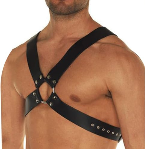 Herren Punk Body Brust Harness Männer Leder Brust Geschirr Brustgurt