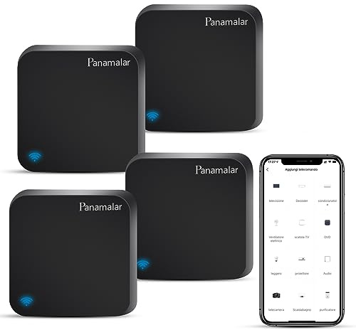 Telecomando IR Smart 4 Packs, Smart Home Automation, Panamalar Wireless WiFi Controllo IR Universale Hub Compatibile con ALEXA