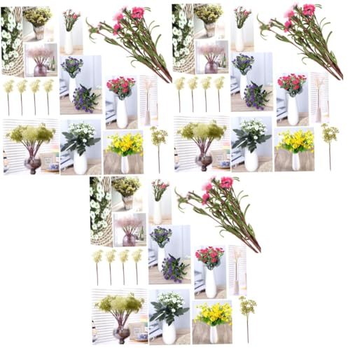 Garneck 9 STK Dekorative Blumen Künstliches Gänseblümchen Gänseblümchen-strauß Künstliche Chrysantheme Seidenblumen Künstliche Kleines Gänseblümchen