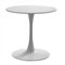 HFFAIWM Table supérieure ronde moderne blanche simple loisirs table à manger nordique table basse thé au lait négociation table tulipe balcon petite ronde et chaises (taille : 70 cm, couleur : blanc)