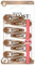 FRANCK PROVOST - Lot de 8 Pinces Clics Clacs - Barrettes pour Cheveux - Finitions Vernis - Tous Types de Cheveux - Marron