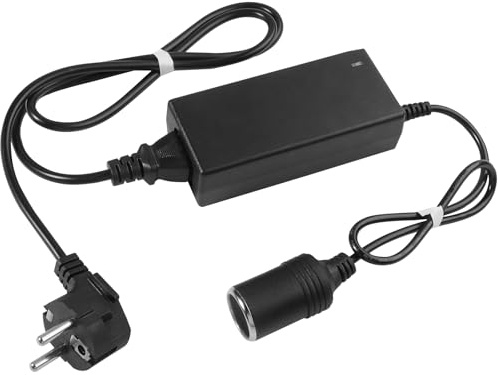 KFZ Netzadapter 220V auf 12V Spannungswandler 220V auf 12V Netzteil Zigarettenanzünder Wechselrichter 60W 5A Adapter Zigarettenanzünder Steckdose für Auto-Staubsauger, Kompressoren, Kühlbox