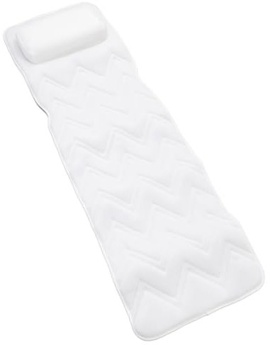 Almohada de Baño, Poliéster de Cuerpo Completo, Cojín para Colchón de Baño, Almohada de Malla Transpirable 5D para Bañera con 13 Ventosas Antideslizantes para el Hogar, Hotel,