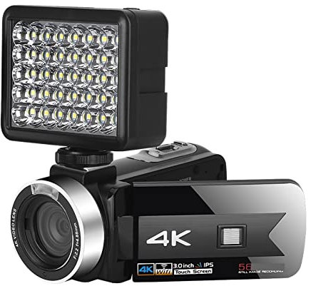 Caméscope numérique Caméscope de Vision nocturne 4K for l'enregistrement vidéo enregistreur numérique Vlog extérieur caméras photographiques portables IR Capturez chaque instant de manière éclatante(3