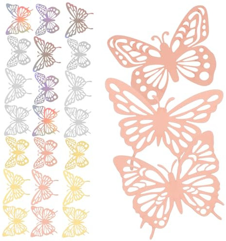 HAPINARY Schmetterlings-wanddeko-set 3d-aufkleber Schmetterlings-wandaufkleber Dekorative Wandaufkleber Stück für Hochzeit Party Zuhause Dekorative Elemente