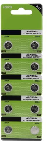 HINAYOSAN Lot de 10/20 piles bouton alcalines AG7/LR927/395 pour montres, jouets