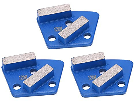 Diamond Grinding Shoes Trapezoid Concrete Floor Cutting Long Teeth Blue 120 Mesh, High Performance Grinding Block for Industry Daily Life