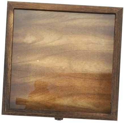 PRETYZOOM Holz-Schmetterlings-spezimensbox Mit Klarem Glasdeckel Eva-Polster Retro-Insekten-aufbewahrungsbox Für Sammler Multifunktionale Vitrine Mit Großem Stauraum Für Schmetterlings Schmu