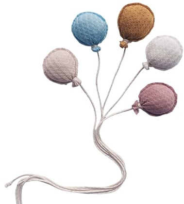 5pcs Baby Birthday Background Decoration Balloon Shaped Newborn Photography Props Simple Fabric Balloon Pendant Baby Photography Props