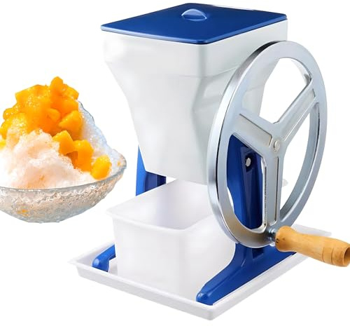 Manual Ice Crusher - Portable Hand Held Ice Shaker with Stainless Steel Blade for Uniform Crushed Ice - Ideal for Parties, Bars & Home Cocktails